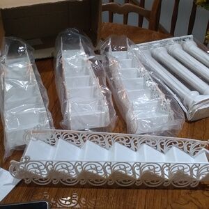 Cake stairs stairway filigree cake pillars Cake Decorating wedding